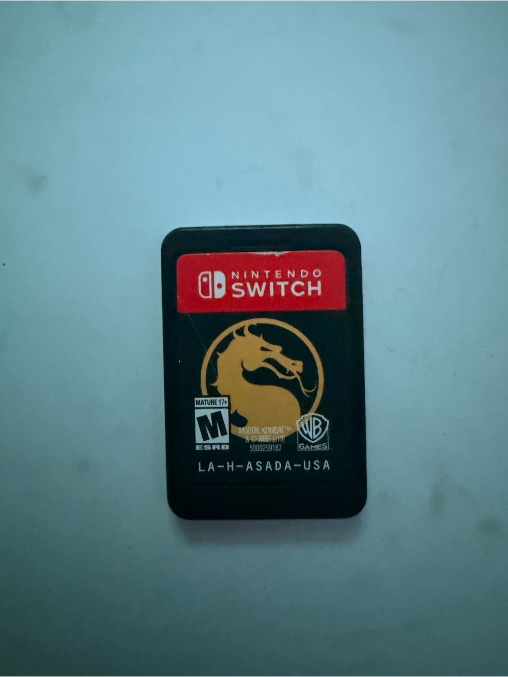 Nintendo Switch Mortal Kombat Game Card - Black, Red & Gold